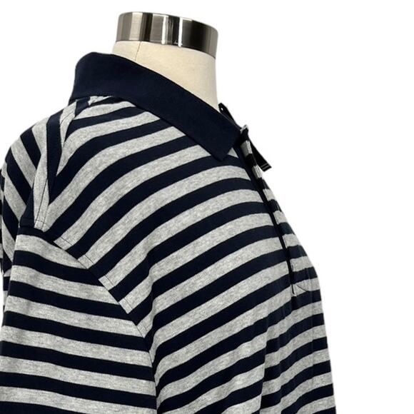 NAUTICA Men's NEW Grey & Black Striped Polo Shirt SZ 1X - Picture 4 of 12